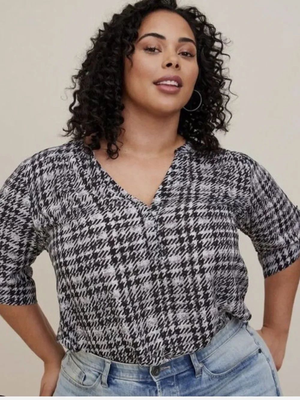 NWOT torrid Harper Georgette 3/4 Length Sleeve